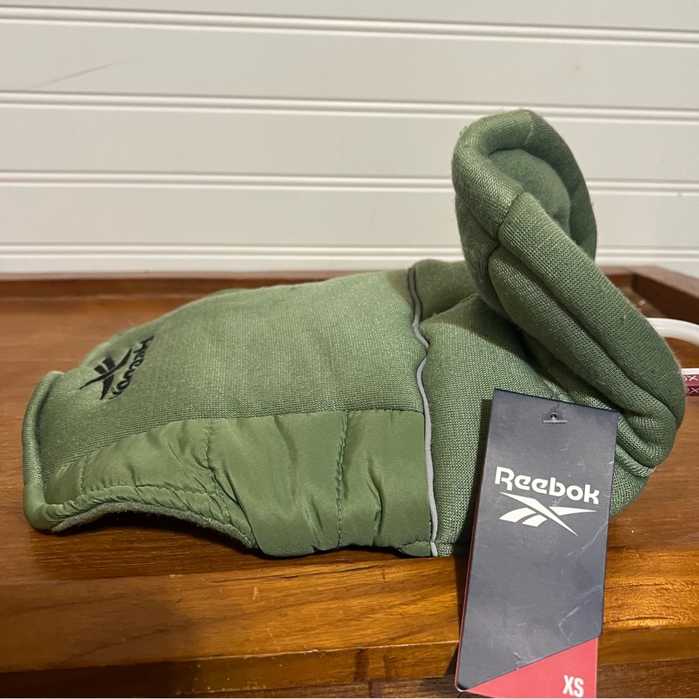 New with Tags Reebok Olive Green Reflective Dog Jacket Size XS